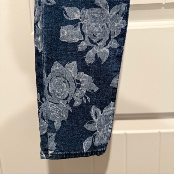 NWT Juicy Couture Floral Denim Jogger Style Pants - Picture 9 of 12